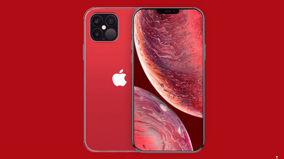 Chystaný iPhone 12 Pro ve variantě Product Red podle představ grafika